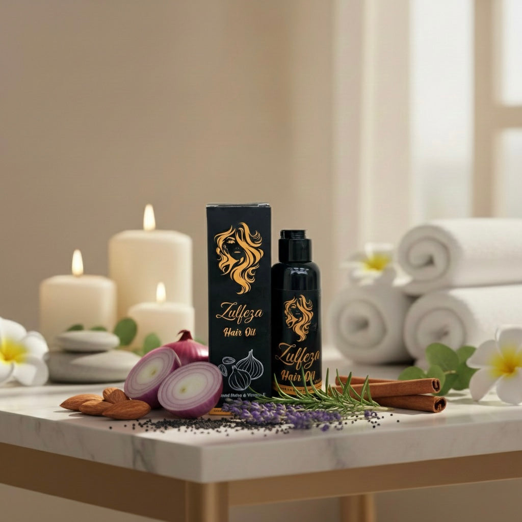 Zulfeza Hair Oil! Confidence starts with healthy hairs
